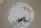 盛金明齐鲁鱼王擅长画鱼 螃蟹 虾